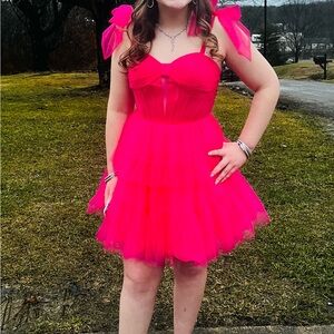 🎀Hot Pink Bow Dress🎀